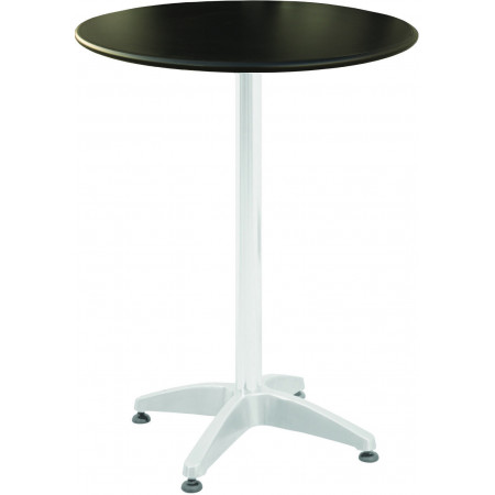 275  Weighted aluminium high table base, top to customer choice