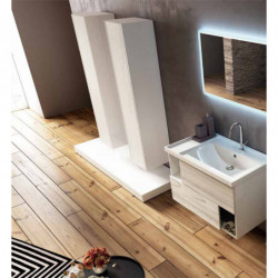 MALIBU' two-tone bathroom cabinet cm 90 or 120 white, white-olmo creme, white olmo onix