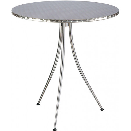 277  Base tavolo cromata, piano a scelta cliente