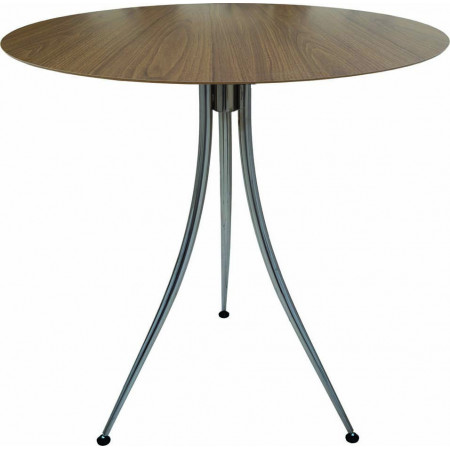 277  Base tavolo cromata, piano a scelta cliente