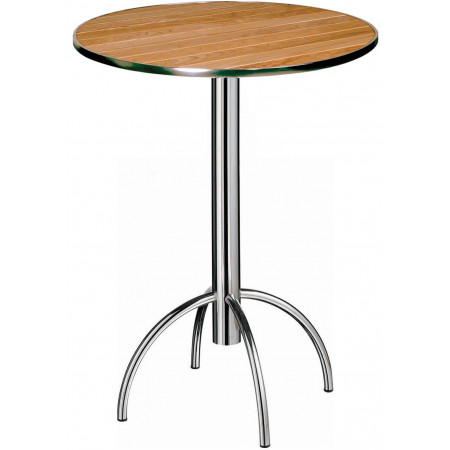 278  Chromed steel table base, top to customer choice