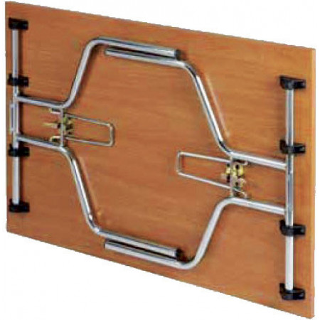 2154 Chromed steel folding/closable table base, top to customer choice