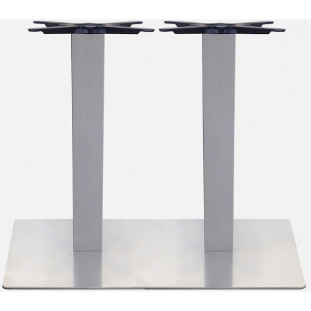 2162  Stainless or black steel finished table base, top to customer choice