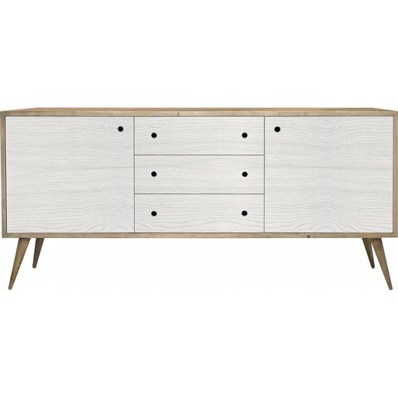 2172 Mobile credenza in abete spazzolato bianco, naturale o bicolore