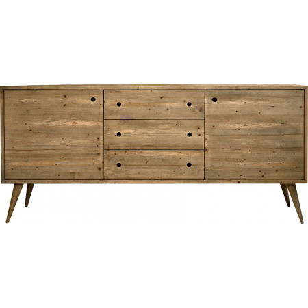 2172 Brushed fir wood sideboard furniture, white, natural, or two tone finished