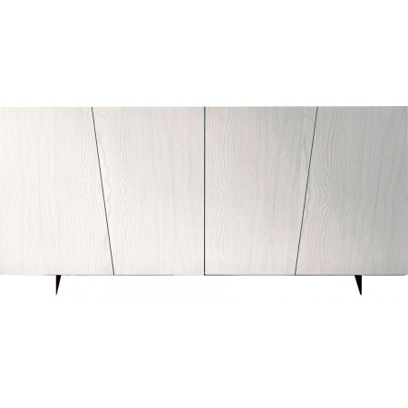 2212 Brushed fir wood TV stand or sideboard white finished