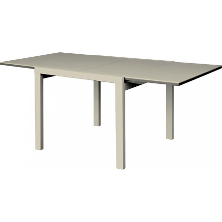 2219 Extending table, white or charcoal grey sliding shiny tops