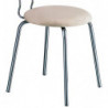 484  Chromed steel chair frame, wooden or upholstered seat