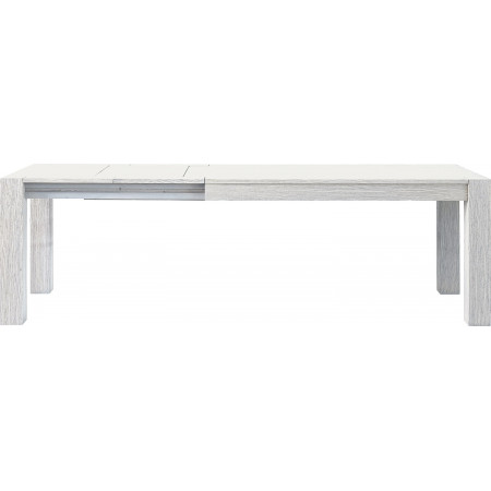 2225  Durmast wood extending table, old stained or white finished