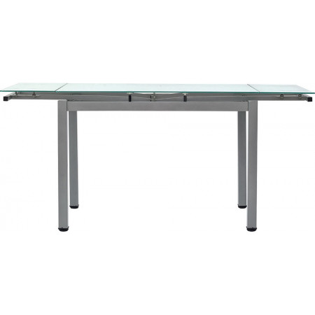 2246  Tavolo allungabile grigio o bianco con piano in vetro temperato
