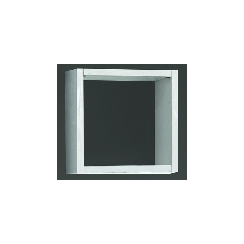 2248 White ash wood melamine opened cube with or without door
