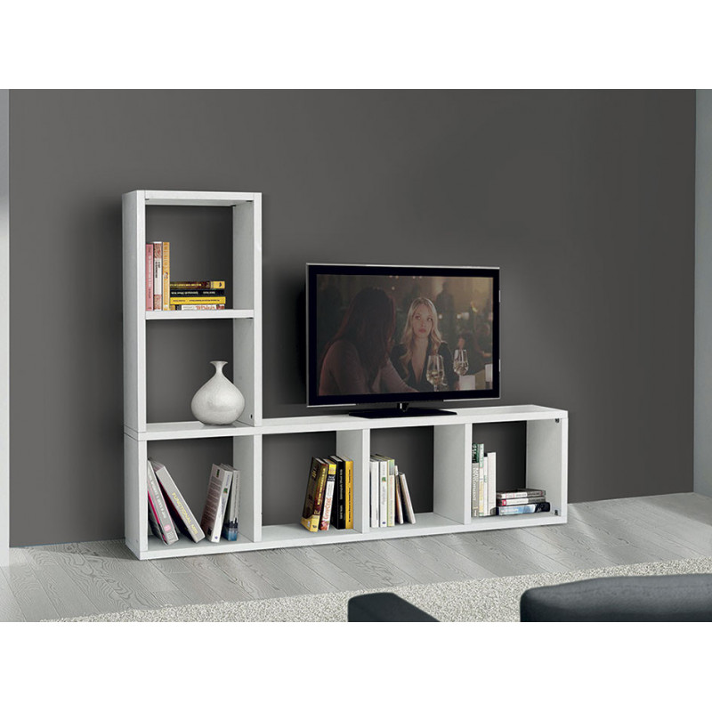 2249  Mobile TV in nobilitato melaminico frassino bianco