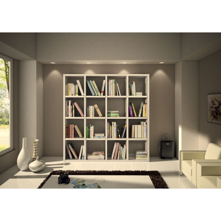 2252  White ash wood melamine veneered bookcase