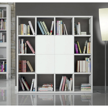 2252 Mobile libreria in nobilitato melaminico frassino bianco