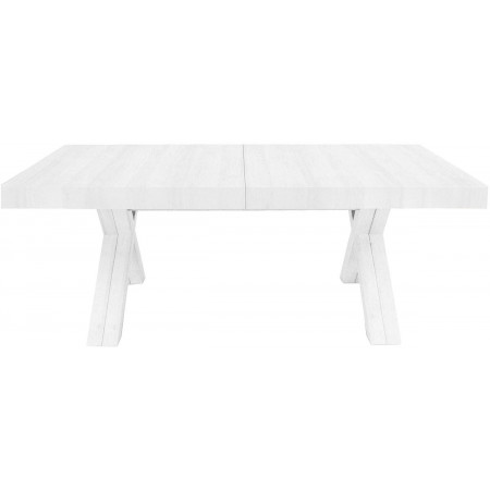 2268 Tavolo allungabile con base e piano nobilitato melaminico rovere, bianco, o grigio