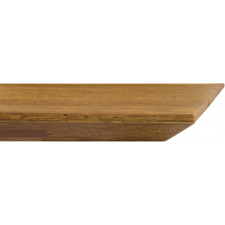 2276 Tavolo con base in metallo, piano in rovere massello finiture  grano o grigio cemento