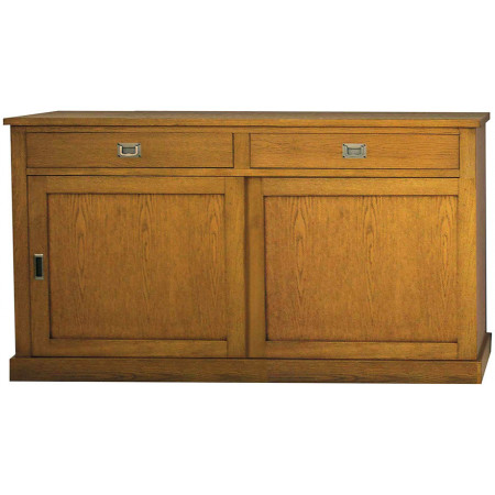 2294  Durmast wood sliding doors sideboard furniture, wheat durmast finished