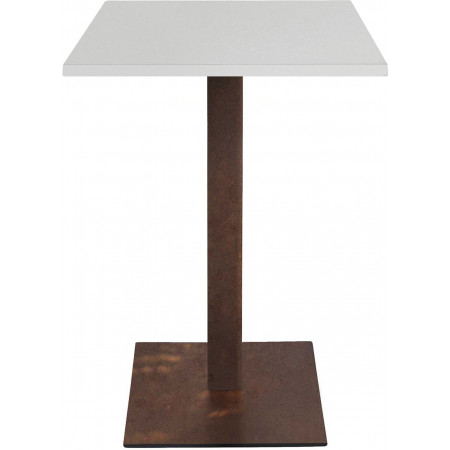 2302  Base alta per tavolo in acciaio grigio antracite, bianco, ruggine, piano a scelta cliente
