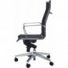 617R  High or low version Ice office chair, black, white or grey netting upholstered seat