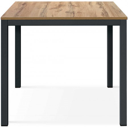 2365  Charcoal metal table base, white, cement grey, or durmast fixed top