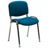 509 Stackable chair, plastic or upholstered seat with fabrics to choice