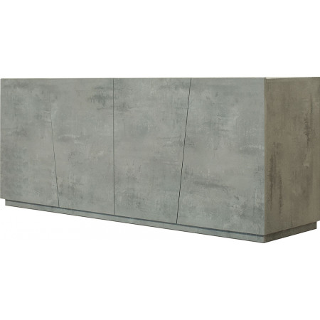 2377  Cement grey melamine finished sideboard 4 doors furniture