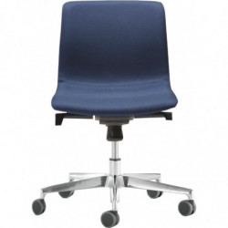 644 High or low version Kaila office chair, upholstered with fabric to choice