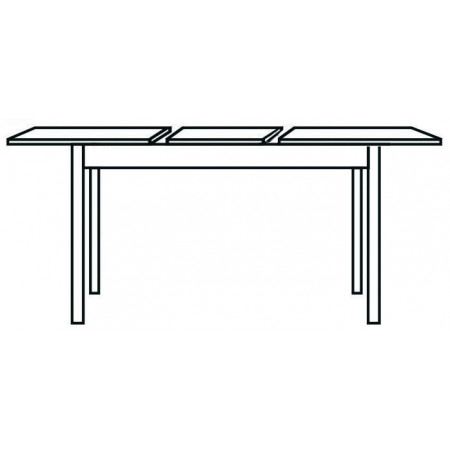 2403  Pearl elm wood melamine veneered table base and extending top