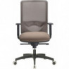 638  Rio best high or low version office chair, upholstered seat, netting 9 colours back