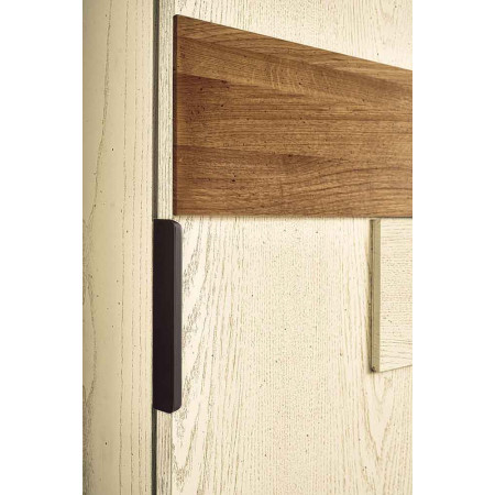 2429  Raw or finished wooden 2 sliding doors wardrobe, finishes to choice