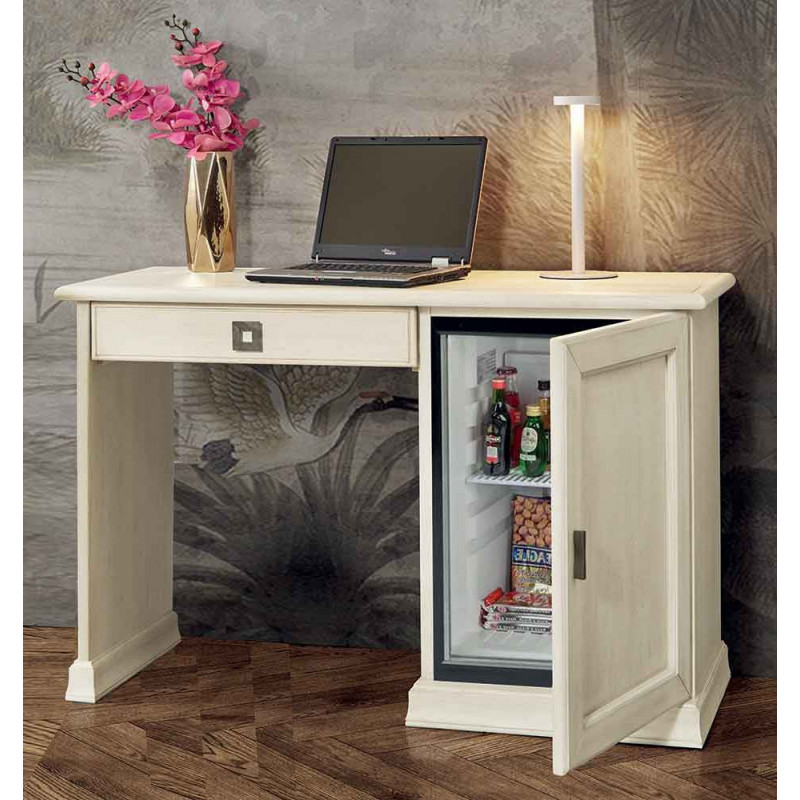 2450  Raw or finished wooden refrigerator writing desk, finishes to choice