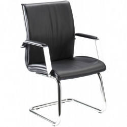 630V  Iris visitors chair, upholstering with fabrics to choice