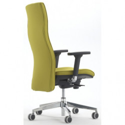 646  High or low version Zoe office chair, upholstered with fabric to choice
