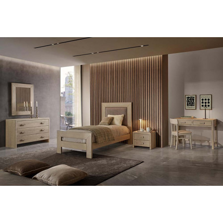 2495  Raw or finished 3 doors wardrobe with chest of drawers, finishes to customer choice