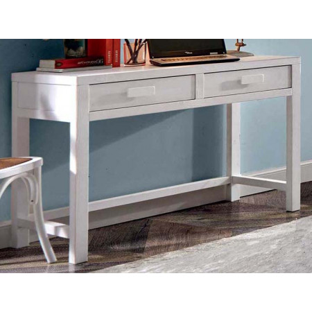 2497  Raw or finished 2 drawers writing desk, finishes to customer choice