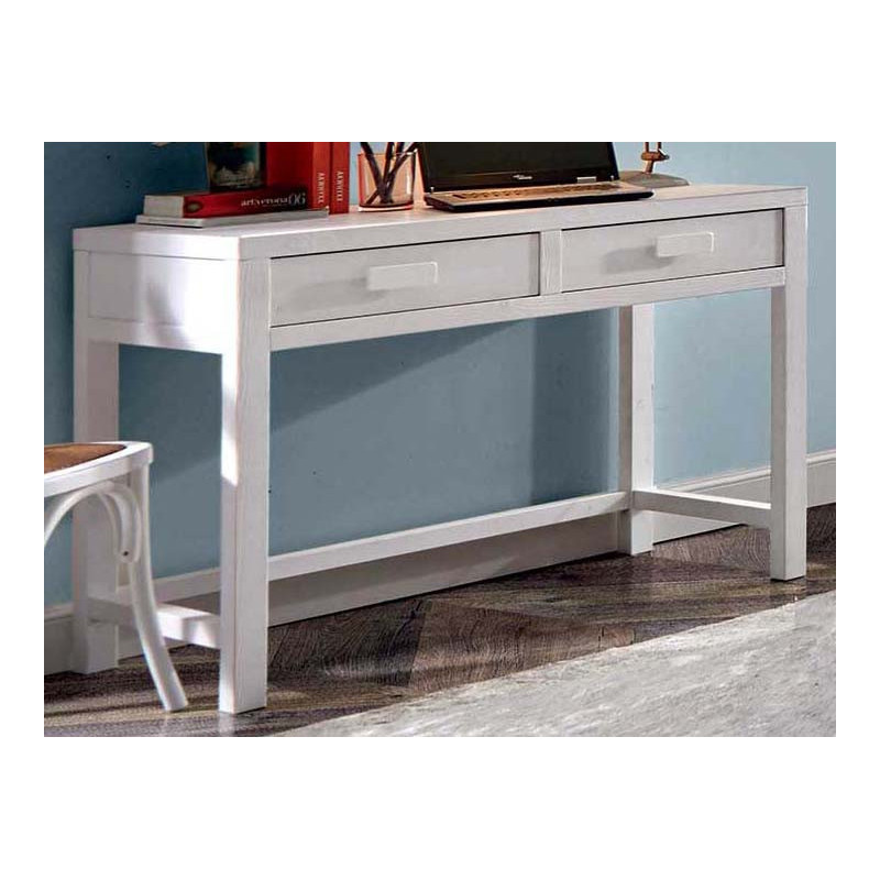 2497  Raw or finished 2 drawers writing desk, finishes to customer choice