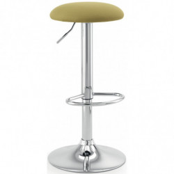 493SG  Chromed steel stool adjustable height, fabric to choice