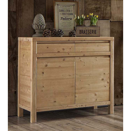 2519  Raw or finished wooden 3 doors sideboard furniture, finishes to customer choice