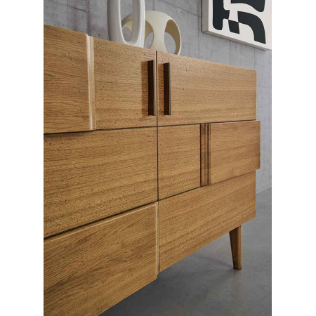 2522  Raw or finished wooden 2 doors sideboard furniture, finishes to customer choice