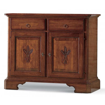 2566  Raw or finished wooden 2 doors sideboard and showcase, finishes to customer choice
