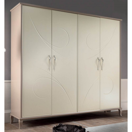 2610  Armadio 2, 3, 4 ante in legno grezzo o finiture laccate a scelta cliente