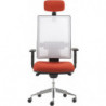 785  High or low version Passion office chair, upholstered seat, fabrics to choice