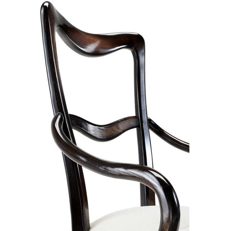 046/C  Raw or finished beech wood armchair, finishes to choice