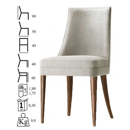 057  Sedia in faggio grezza o finita, finiture a scelta