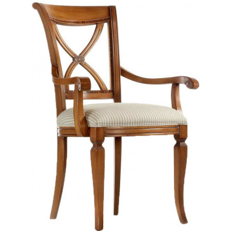 063/C  Raw or finished beech wood armchair, finishes to choice
