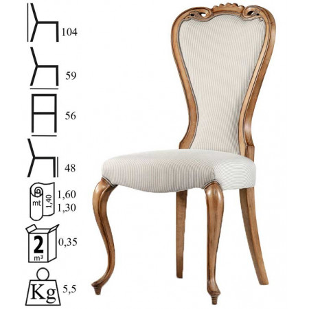 064  Raw or finished beech wood chair, finishes to choice