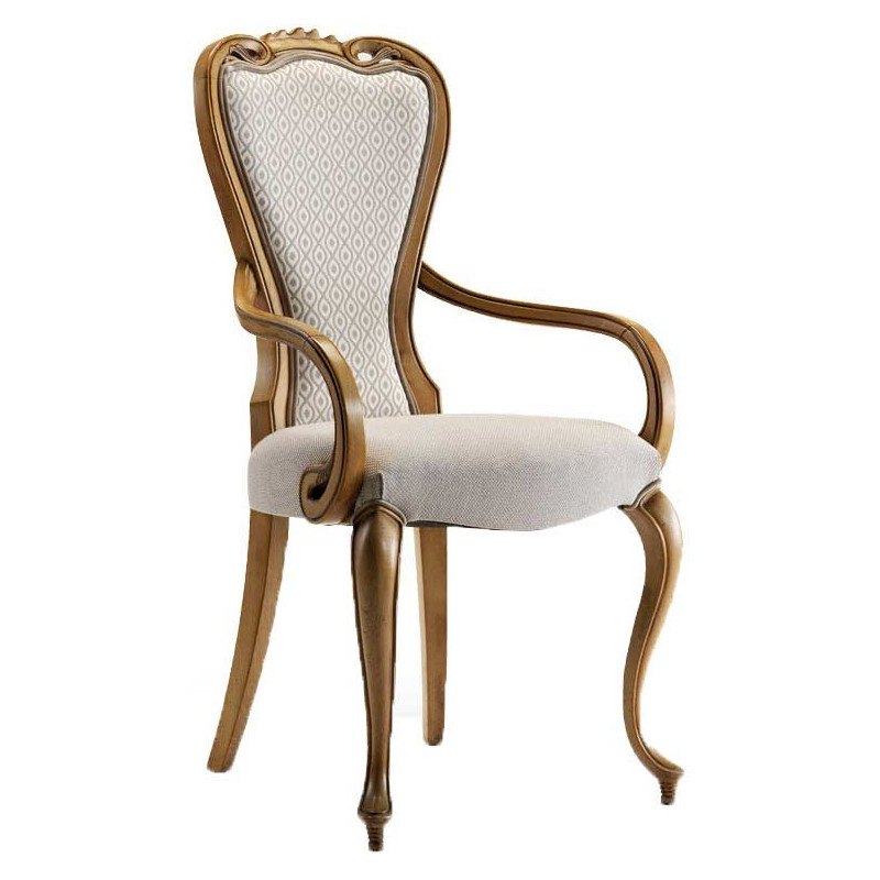 064/C  Raw or finished beech wood armchair, finishes to choice