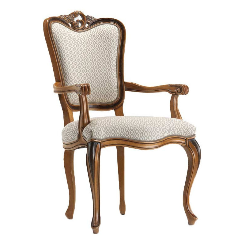 068/C  Raw or finished beech wood armchair, finishes to choice