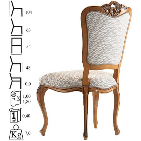 068  Raw or finished beech wood chair, finishes to choice