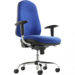 796B  Logica bianca sedia ufficio, tappezzata con tessuti a scelta